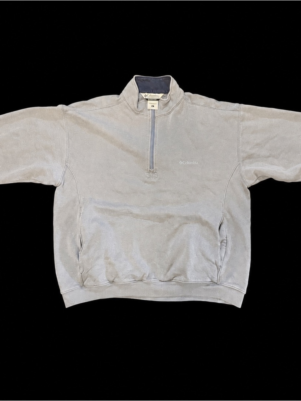 Columbia Sportswear Men’s Large Gray Quarter Zip Fleece Pullover